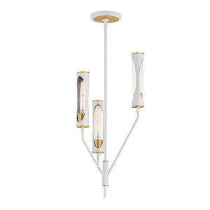 Regent - 18W 3 LED Pendant-26 Inches Tall and 14 Inches Wide