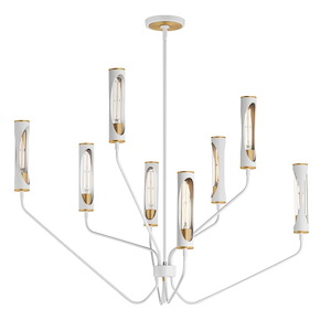 Regent - 48W 8 LED Chandelier-30.5 Inches Tall and 40 Inches Wide