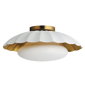 Primrose - 1 Light Flush Mount-6.75 Inches Tall and 16 Inches Wide - 1326651