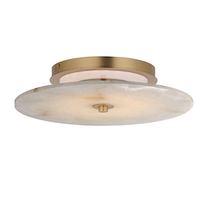 Quarry - 16W 1 LED Semi-Flush Mount-4.5 Inches Tall and 15 Inches Wide