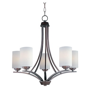 Deven - 5 Light Chandelier In Modern Style-23 Inches Tall and 24 Inches Wide