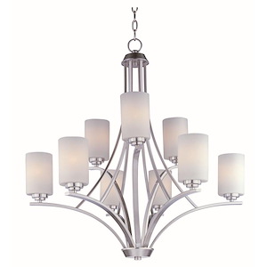 Deven-Nine Light 2-Tier Chandelier in Contemporary style-32 Inches wide by 32 inches high - 374079
