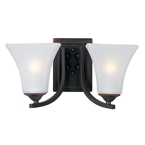 Aurora-2 Light Contemporary Bath Vanity in Contemporary style-13.5 Inches wide by 7 inches high