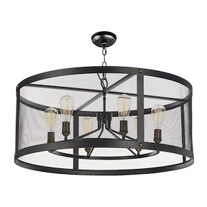 Palladium - Six Light Chandelier