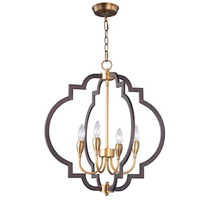 Crest-Four Light Chandelier-22.25 Inches wide by 24.25 inches high