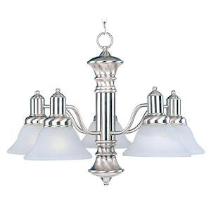 Newburg-5 Light Down Light Chandelier in Traditional style-24.75 Inches wide by 17.75 inches high