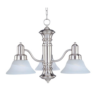 Newburg-3 Light Down Light Chandelier in Traditional style-22.5 Inches wide by 17.5 inches high - 1027802