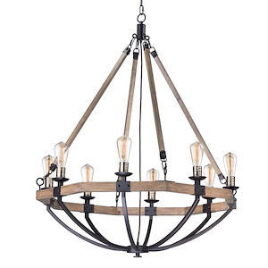 Lodge-8 Light Chandelier-38 Inches wide by 43.75 inches high - 1027772