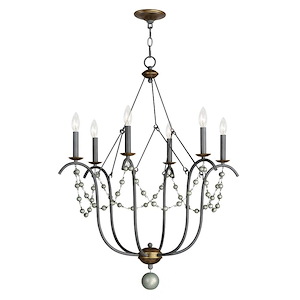 Formosa - 6 Light Chandelier-36.5 Inches Tall and 27 Inches Wide - 1284210
