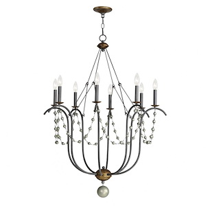 Formosa - 8 Light Chandelier-43 Inches Tall and 32 Inches Wide