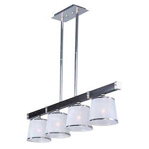 Maritime-Four Light Linear Pendant-7.25 Inches wide by 10 inches high
