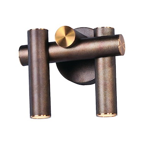Tubular-12W 2 LED Wall Sconce-11.25 Inches wide by 9.75 inches high