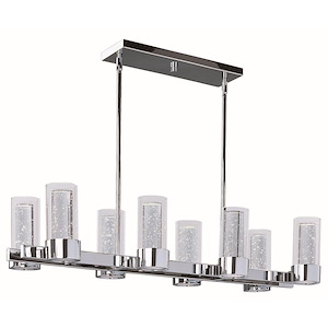 Sync-72W 16 LED Linear Chandelier in Contemporary style-11.5 Inches wide by 7 inches high