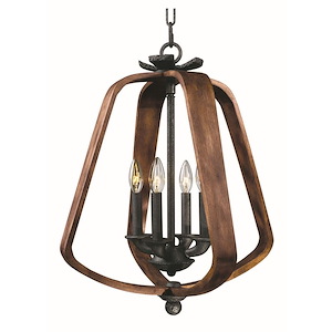 Road House-Four Light Chandelier-19 Inches wide by 23 inches high