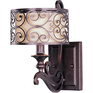 Mondrian-One Light Wall Sconce in Mediterranean style-7 Inches wide by 12 inches high
