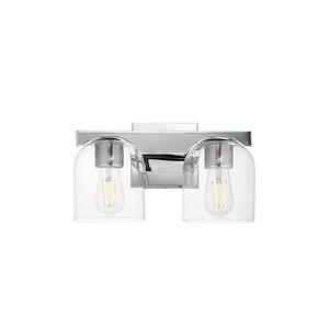 Scoop - 2 Light Bath Vanity-8 Inches Tall and 13.5 Inches Wide - 1326594