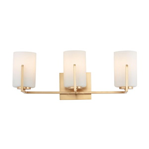 Dart 3 Light Bath Vanity Approved for Damp Locations