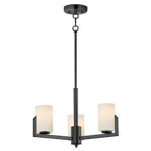 Dart - 3 Light Chandelier-13.5 Inches Tall and 22.25 Inches Wide