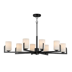 Dart - 8 Light Chandelier-13.5 Inches Tall and 28 Inches Wide