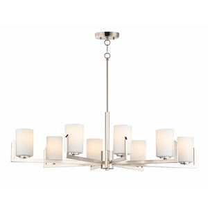 Dart-Eight Light Chandelier-28 Inches wide by 13.5 inches high - 882538