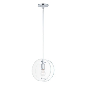 Looking Glass-1 Light Pendant-4 Inches wide by 10 inches high - 1213677
