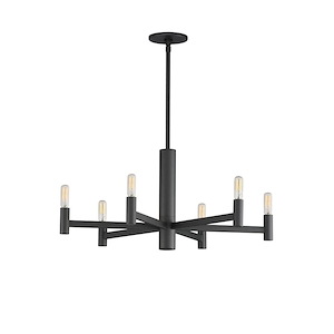 Emana - 6 Light Chandelier-11.75 Inches Tall and 25.5 Inches Wide