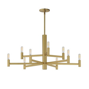 Emana - 9 Light Chandelier-15.5 Inches Tall and 33.5 Inches Wide