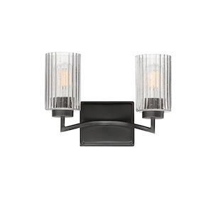 Rigata - 2 Light Wall Sconce-9.25 Inches Tall and 13.75 Inches Wide