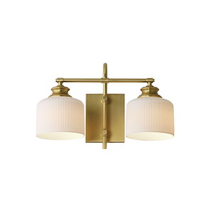 Bisque - 2 Light Wall Sconce-10 Inch Tall and 16 Inch Wide - 1369791