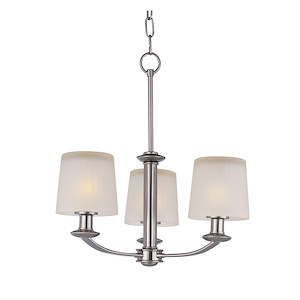 Finesse-Three Light Chandelier in Transitional style-18.5 Inches wide by 19.75 inches high