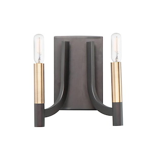 Lyndon-2 Light Wall Sconce-8.75 Inches wide by 8.75 inches high