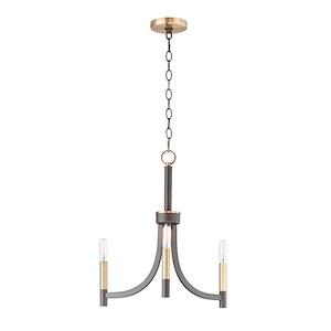 Lyndon-3 Light Chandelier-20 Inches wide by 21 inches high