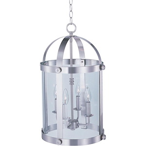 Tara-Four Light Entry Foyer Pendant in Mediterranean style-13.5 Inches wide by 21.5 inches high