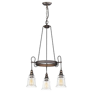 Revival-Three Light Chandelier-22.75 Inches wide by 31.75 inches high