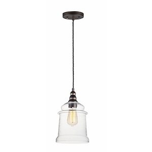 Revival-One Light Mini Pendant-7.75 Inches wide by 12.5 inches high