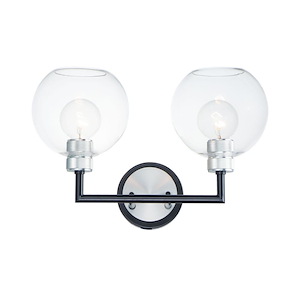 Vessel 2 Light Bath Vanity Approved for Damp Locations