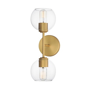 Knox - 2 Light Wall Sconce-6 Inches Tall and 17 Inches Wide - 1311064