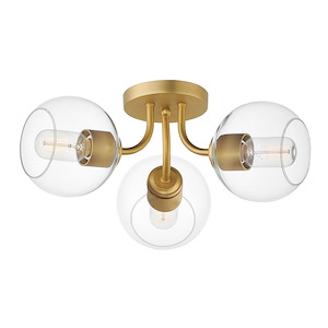 Knox - 3 Light Semi-Flush Mount-7.5 Inches Tall and 18 Inches Wide - 1311066