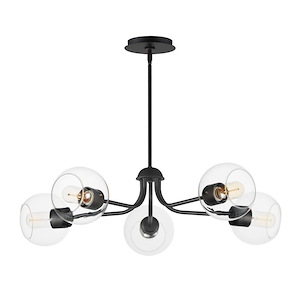 Knox - 5 Light Chandelier-8 Inches Tall and 30 Inches Wide