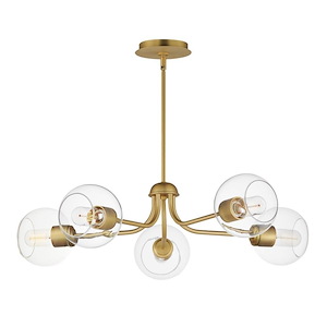 Knox - 5 Light Chandelier-8 Inches Tall and 30 Inches Wide