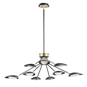 Scan-58.5W 9 LED Chandelier-43.25 Inches wide by 12.5 inches high