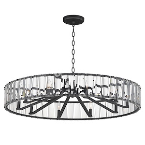 Odeon - 10 Light Chandelier-9.5 Inches Tall and 40 Inches Wide