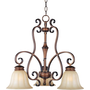 Fremont-Three Light Chandelier in European style-23 Inches wide by 20.5 inches high