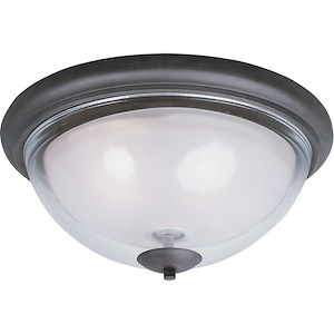 Bayview-Two Light Flush Mount in Modern style-16 Inches wide by 7.5 inches high