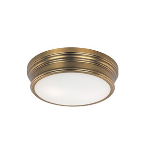 Fairmont-Two Light Flush Mount in Rustic style-13 Inches wide by 4 inches high