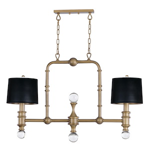 Saloon-Two Light Pendant-9.75 Inches wide by 28 inches high