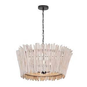 Baywood - 4 Light Chandelier-14.5 Inches Tall and 30 Inches Wide