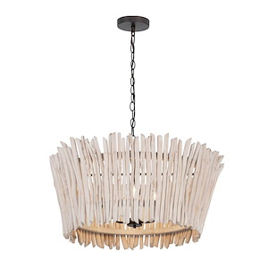 Baywood - 5 Light Chandelier-15.5 Inches Tall and 30 Inches Wide