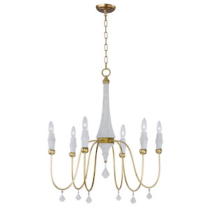 Claymore-Six Light Chandelier-28 Inches wide by 29.75 inches high