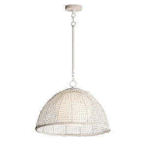 Cestino - 1 Light Pendant-12 Inches Tall and 21 Inches Wide